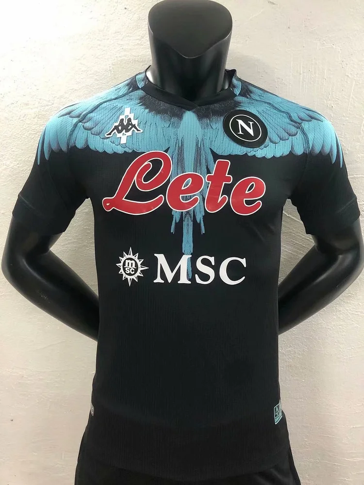 Retro Player Version 2021-2022 Naples Black-Green Special Edition Jersey