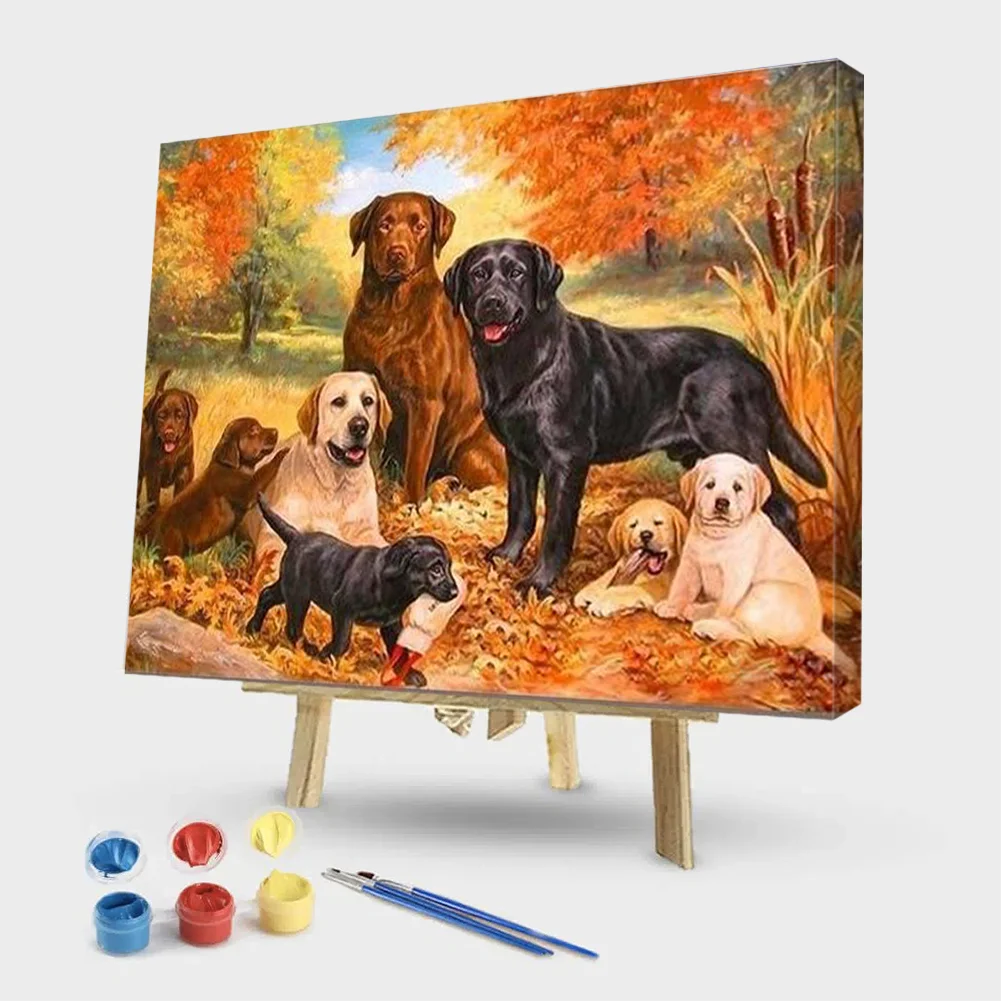 Dog - Paint By Numbers(50*40CM)