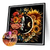 (40*40cm)Flower Moon Girl - Full Round Drill Diamond Painting