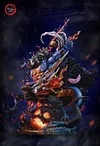 Human-Beast Form Kaido vs Nika Luffy with LED - ONE PIECE Resin Statue - Fantasy Studios