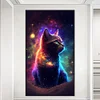 >SALE<5D DIY Full Round Drill Diamond Painting Star Cat Home Decoration (LP525)