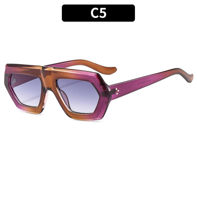 Casual Elegant Solid Color Ac Special-Shaped Mirror Full Frame Optical Glasses