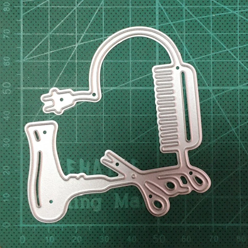 Metal Cutting Dies Hair Dryer Scissors Comb Die Cut DIY Scrapbooking Dies Craft Dies Handmade Cards Making Punch Art Cutter Dies