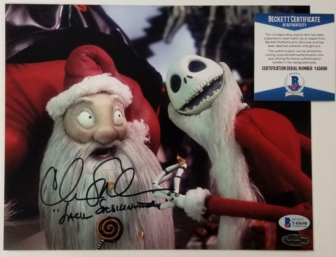 Chris Sarandon signed Jack Skellington 8x10 Photo Poster painting Nightmare Before Xmas A ~ BAS