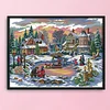 (US Only)Landscape Printed Cross Stitch Kit 55x43cm DIY 14CT Thread Art Needlework