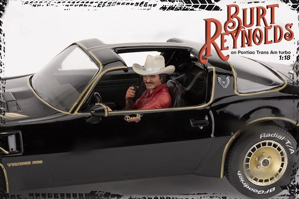 Burt Reynolds on Pontiac Firebird Trans Am 1980 - FREE SHIPPING