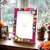 Bloom Flower DIY Building Block Photo Frame Kit,Creative Handmade Assembled Photo Frame Handmade Craft Gift Home Tabletop Display Decor