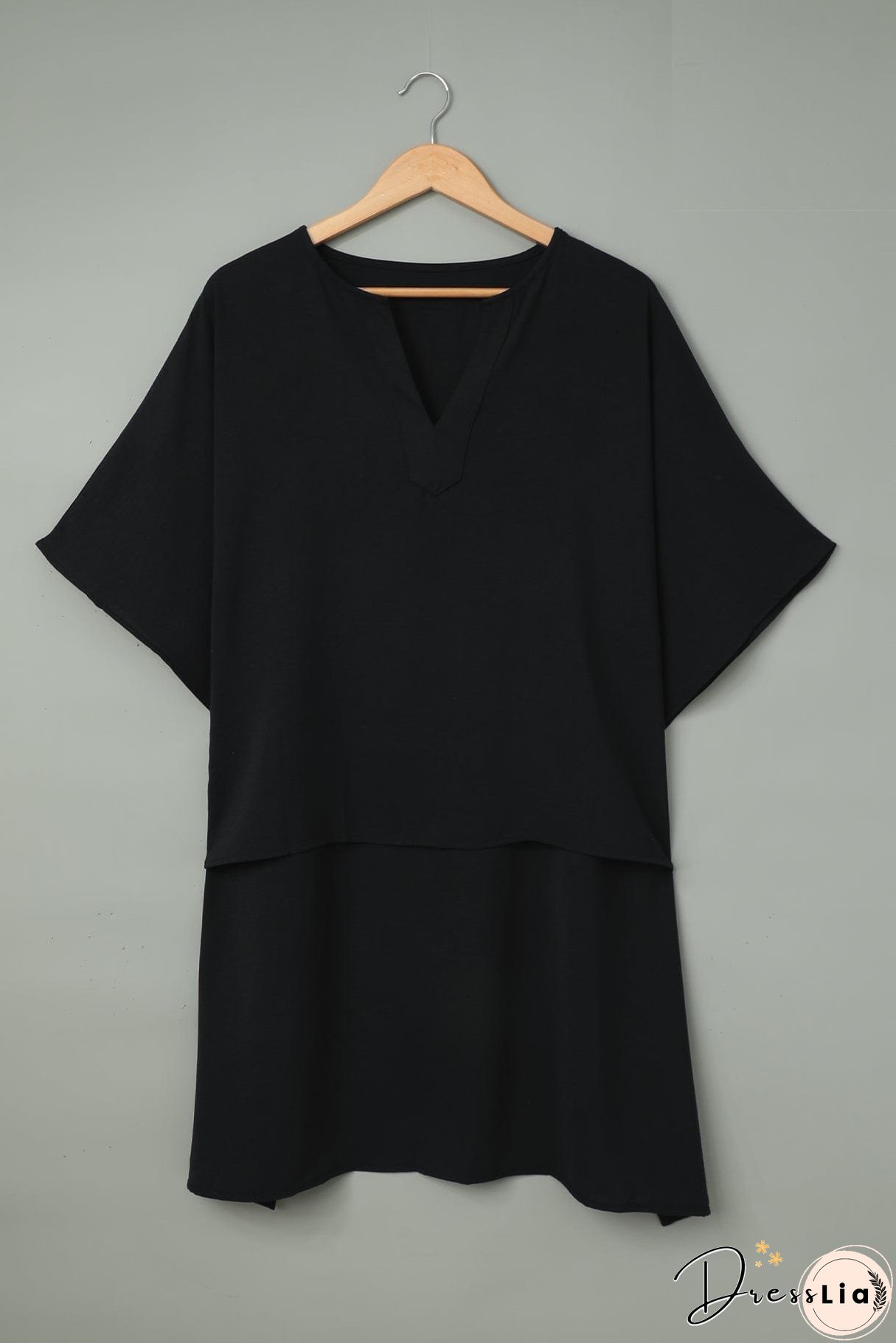 Casual V Neck Long Sleeve Shirt