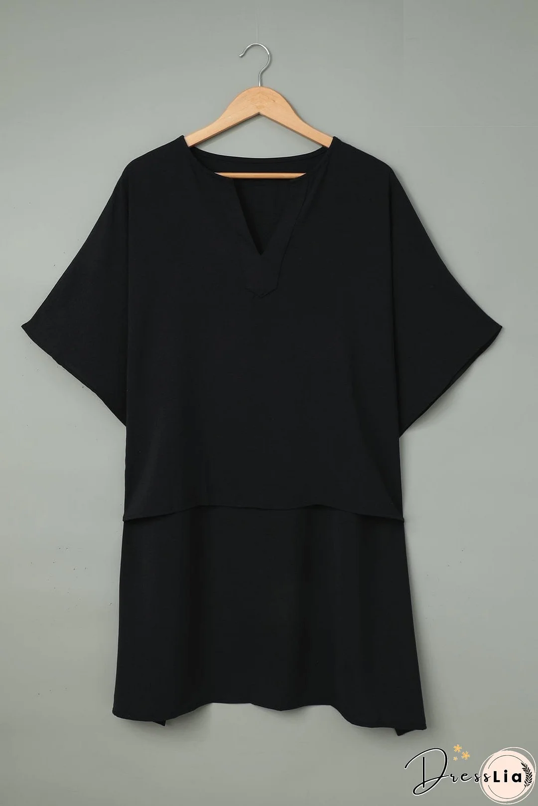 Casual V Neck Long Sleeve Shirt