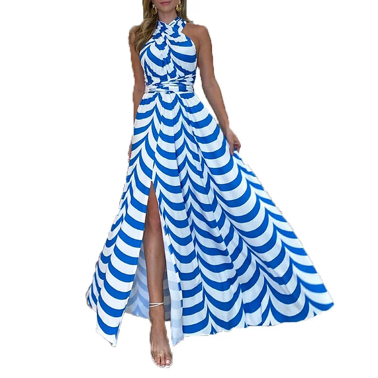 Social Hour Striped Maxi Dress