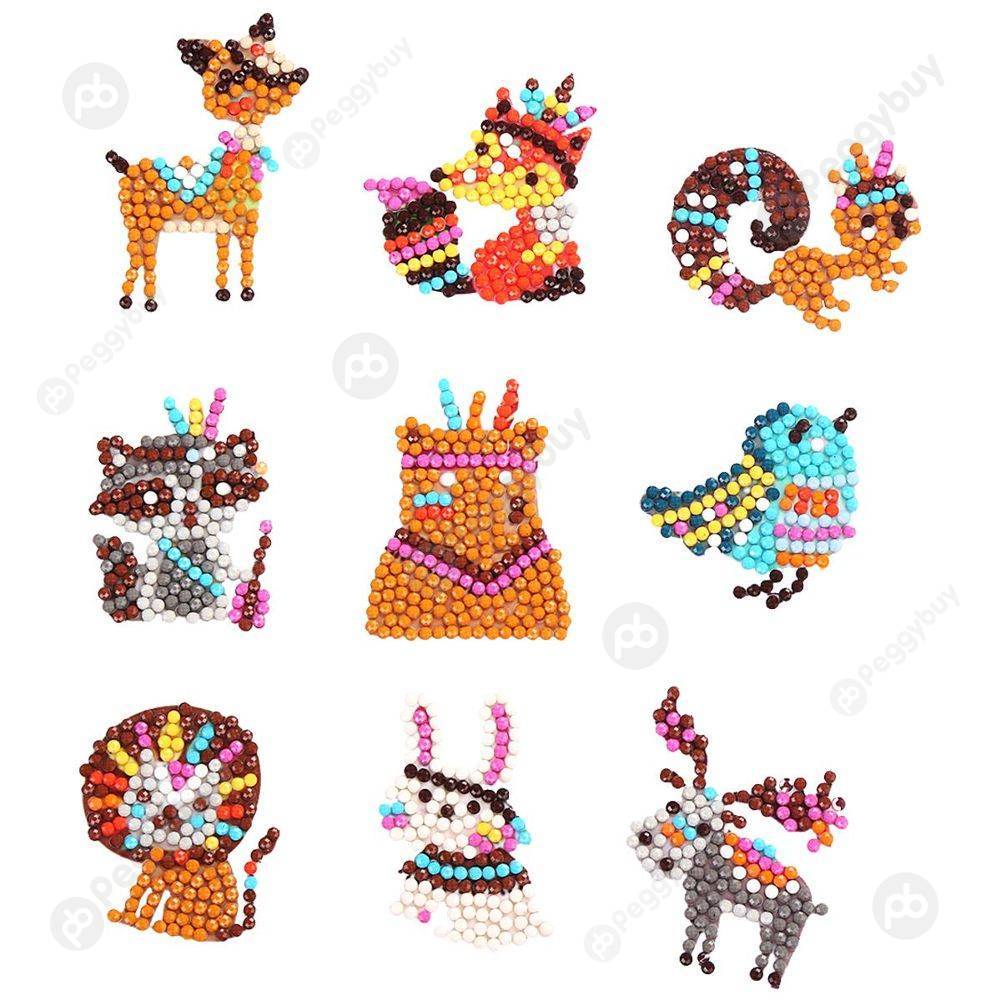 

Cute Animals-DIY Creative Diamond Sticker, 501 Original