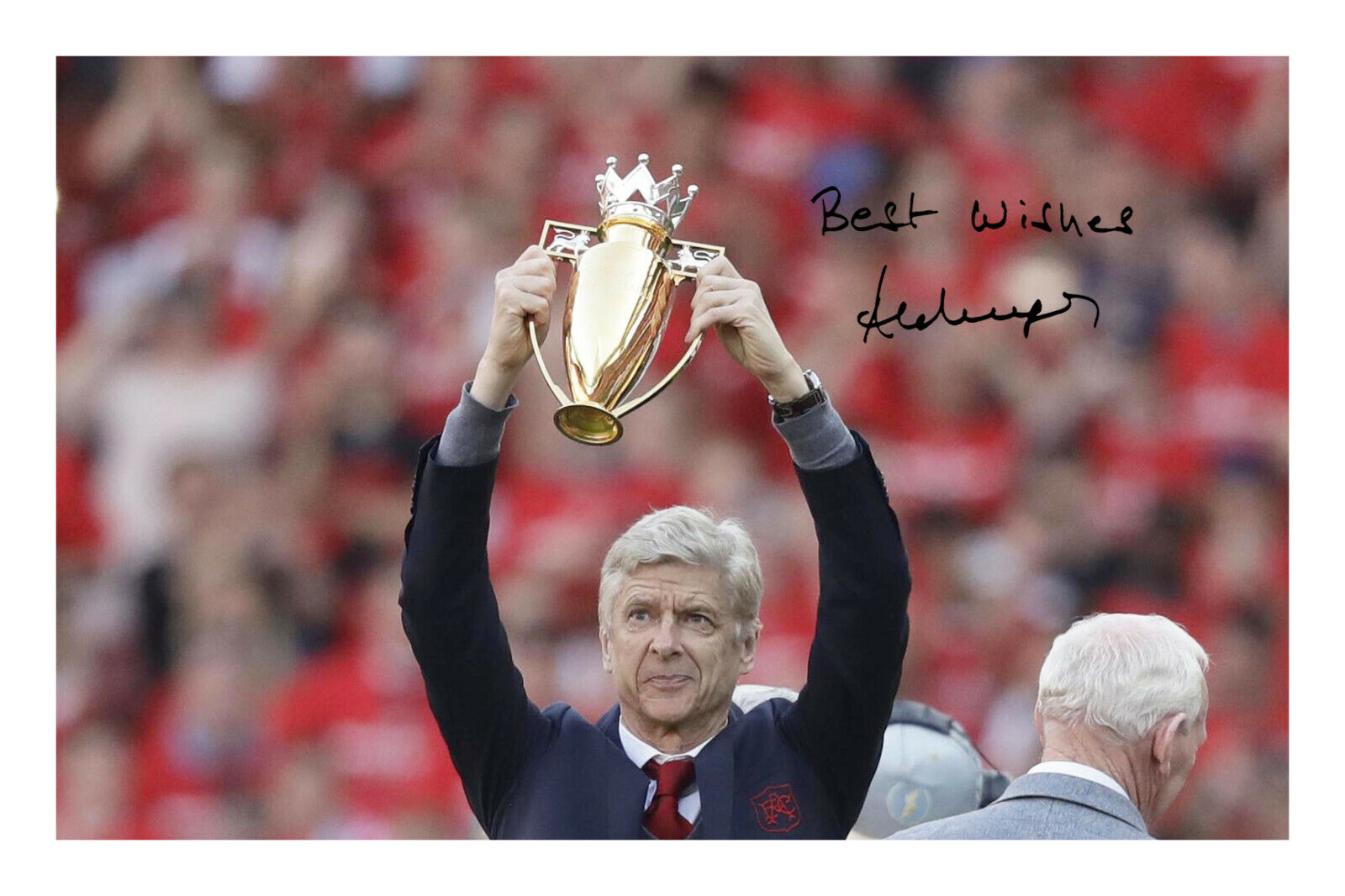 Arsene Wenger Arsenal Invincibles Signed Photo Poster painting Print A4 FC Football