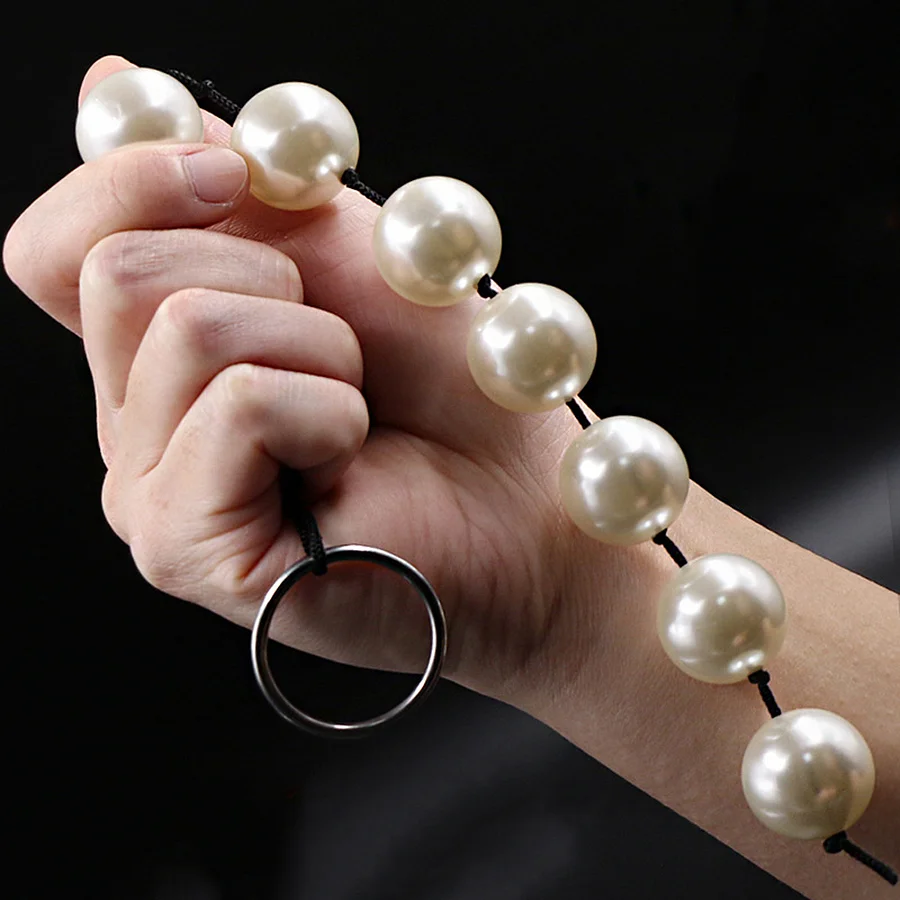 6 Sizes Pearl Pull Anal Beads Butt Plug Sex Toy