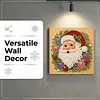 (25x25cm)DIY Pearl Painting Xmas Framed Handmade Pearl Material Art Kit Living Room Decor