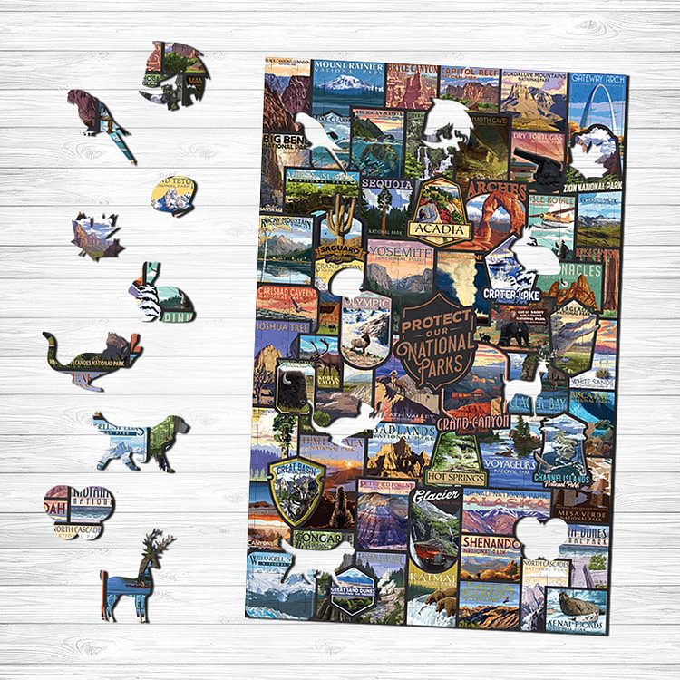 Environmental Protection Wooden Jigsaw Puzzle