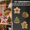 6PCS Sweet Gingerbread DIY Pearl Diamond Painting Christmas Fridge Magnets, Sparkling Rhinestone Refrigerator Magnet Craft Kit for Home Decor & Gifts