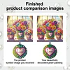 (Pre-Framed)Flowers-Special Shape Diamond Painting Kit(25x25cm)