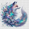 Flower Fox-11CT Stamped Cross Stitch 45*45cm