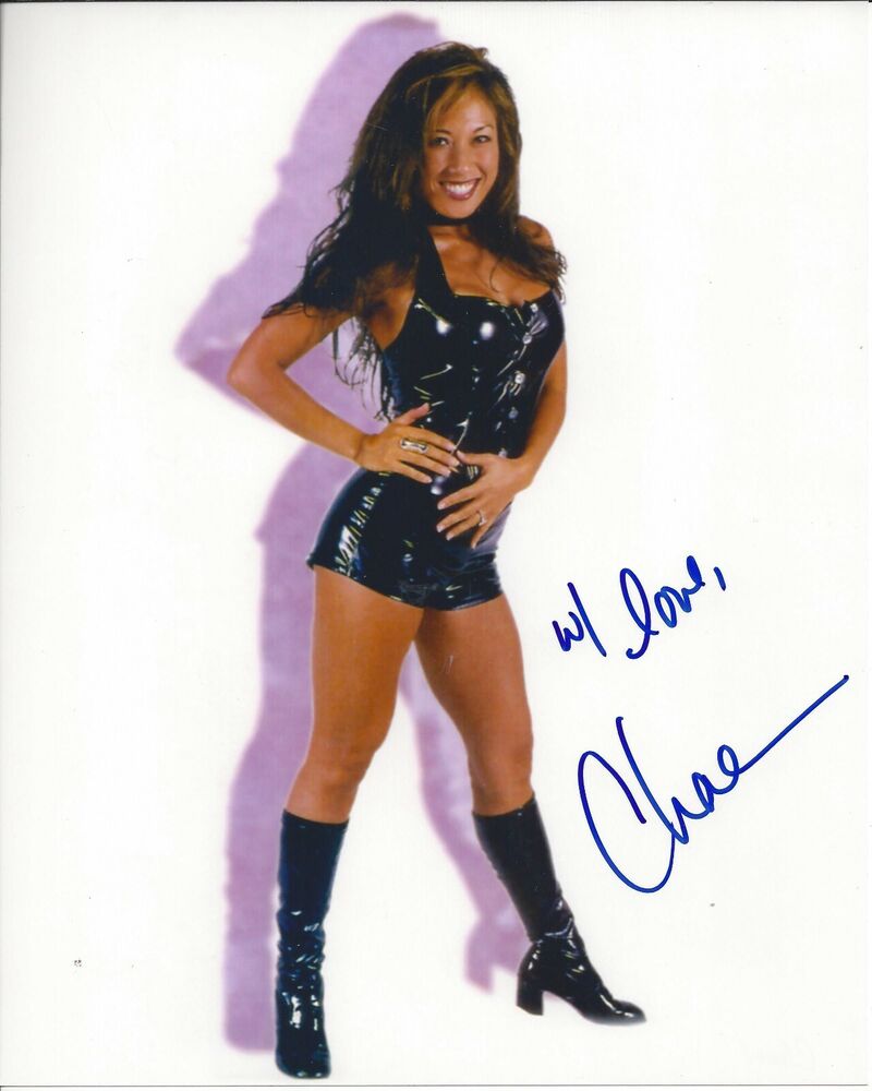 Chae autographed 8x10 #1 Sexy Nitro Girl WCW Penthouse