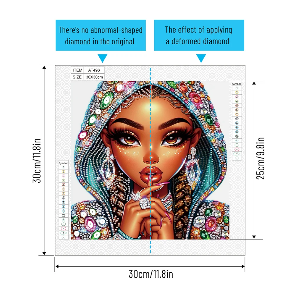 Diamond Painting - Partial Special Shaped Drill - Flower Beauty(Canvas|30*30cm)