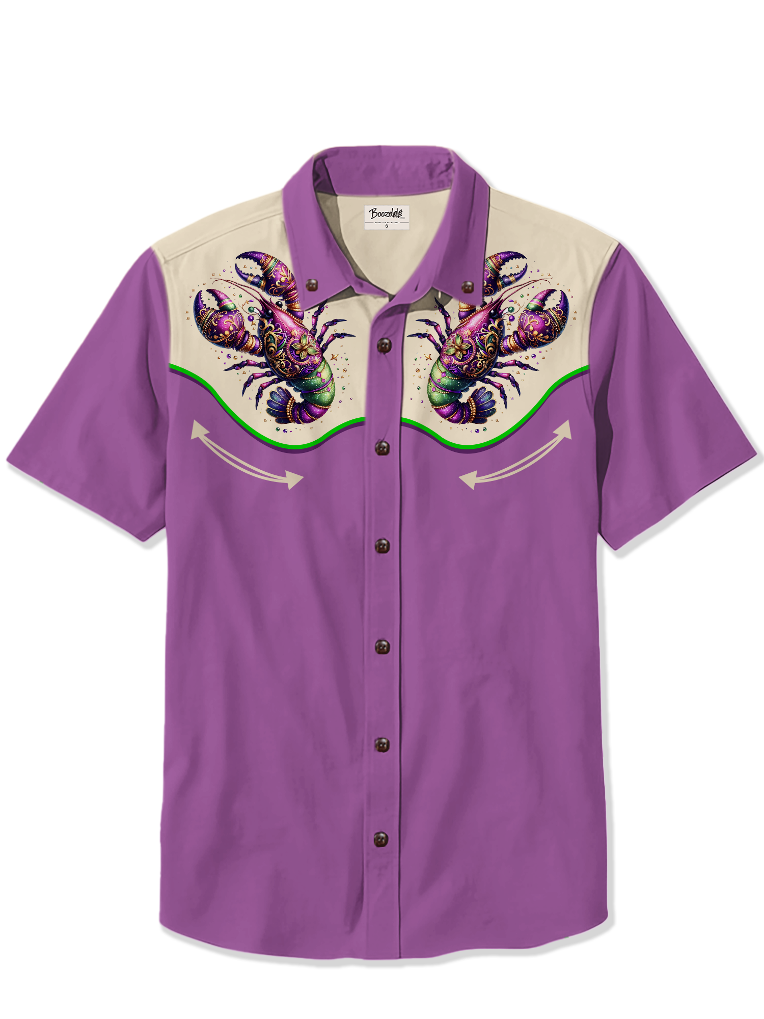 Mardi Gras Lobster- 100% Cotton Shirt
