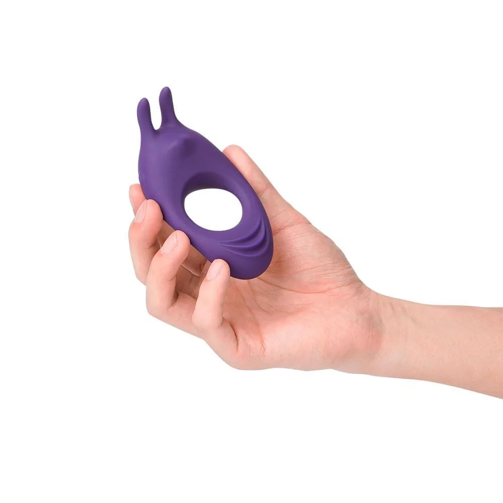 9 Vibrating Rabbit Silicone Multi-functional Cock Ring Rosetoy Official