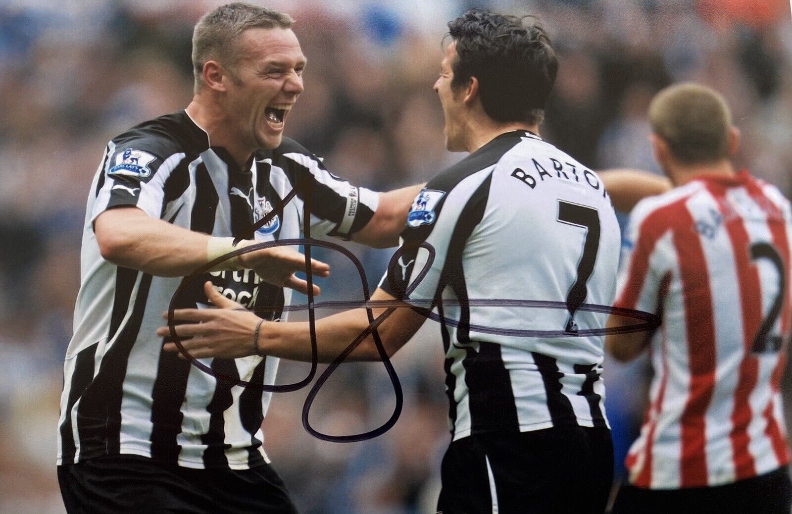 Joey Barton Genuine Hand Signed Newcastle United 6X4 Photo Poster painting