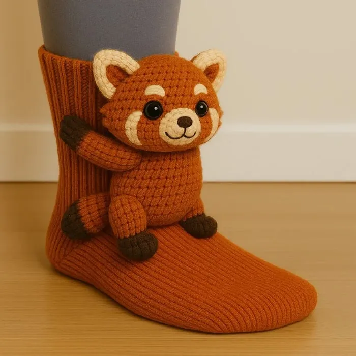 Hughug 3D Knit Animal Socks