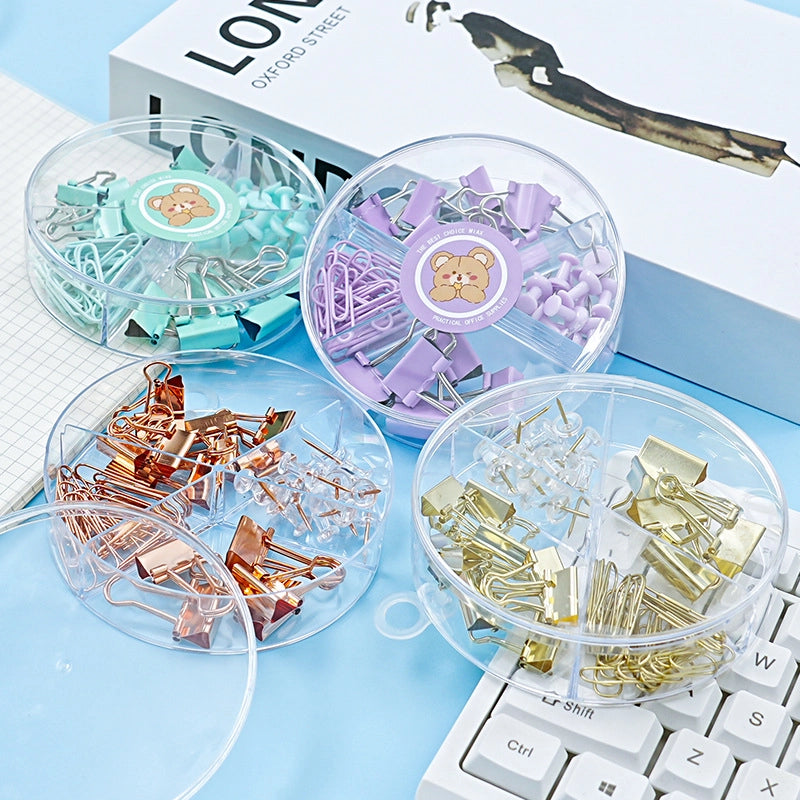 Solid Color Metal Learning Casual Paper Clip Long Tail Clip