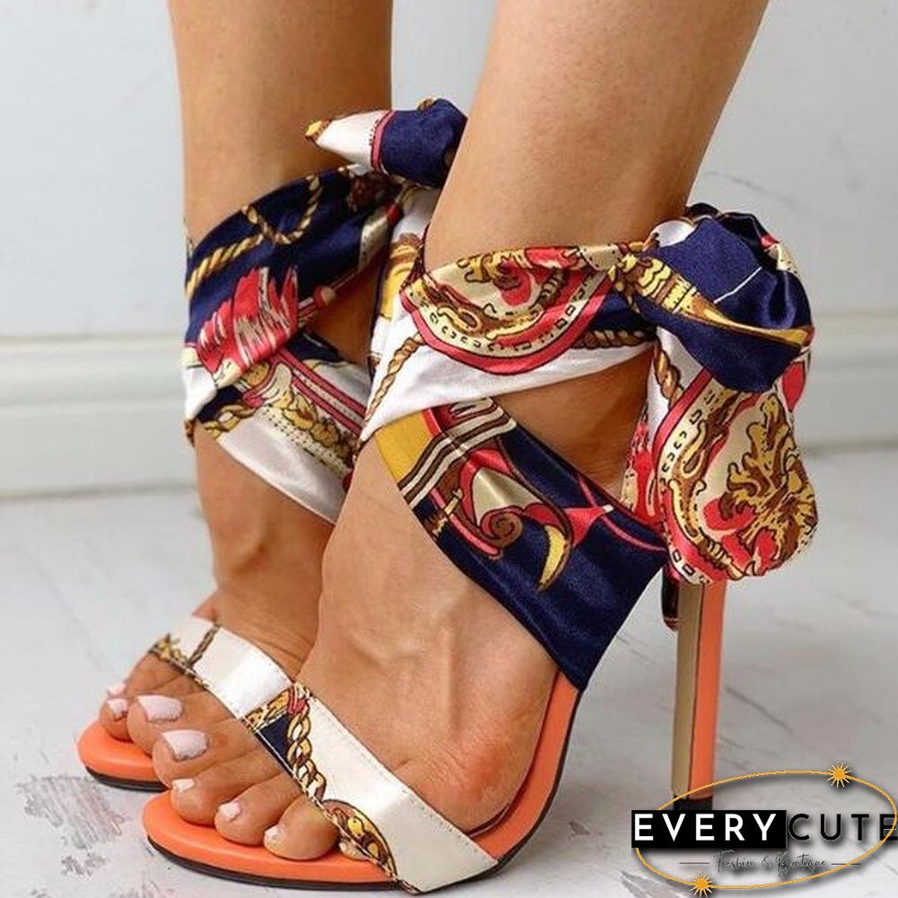 Ladies Summer Sandals Fashion Solid Color Serpentine Casual Open Toe Super High Heel Fish