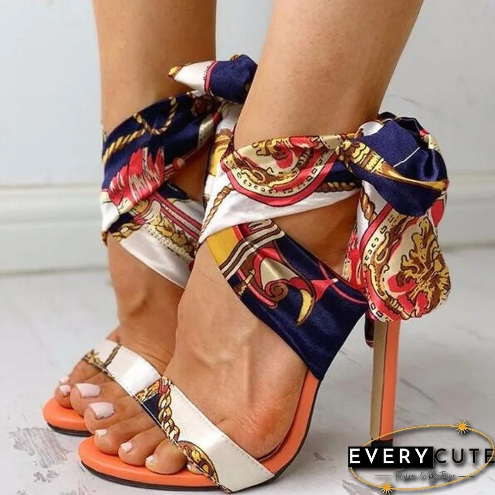 Ladies Summer Sandals Fashion Solid Color Serpentine Casual Open Toe Super High Heel Fish