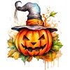 Halloween Pumpkin-Paint by Numbers Acrylic Paintingg 40*40CM(Watercolor)