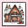 uk.everydayedeals (Limited Stock)Cross Stitch - 11ct Stamped - Chalet de No&euml;l r&eacute;tro (50*50cm)