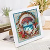 5D DIY Partial Special Shaped Drill Diamond Painting With Frame Kit Hat Decor 19.2x19.2cm