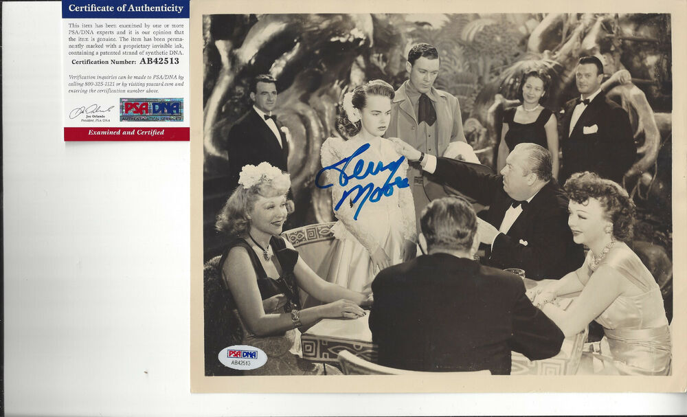 Mighty Joe Young Terry Moore  autographed 8x10 Vintage Photo Poster painting Bonus  PSA DNA Cert