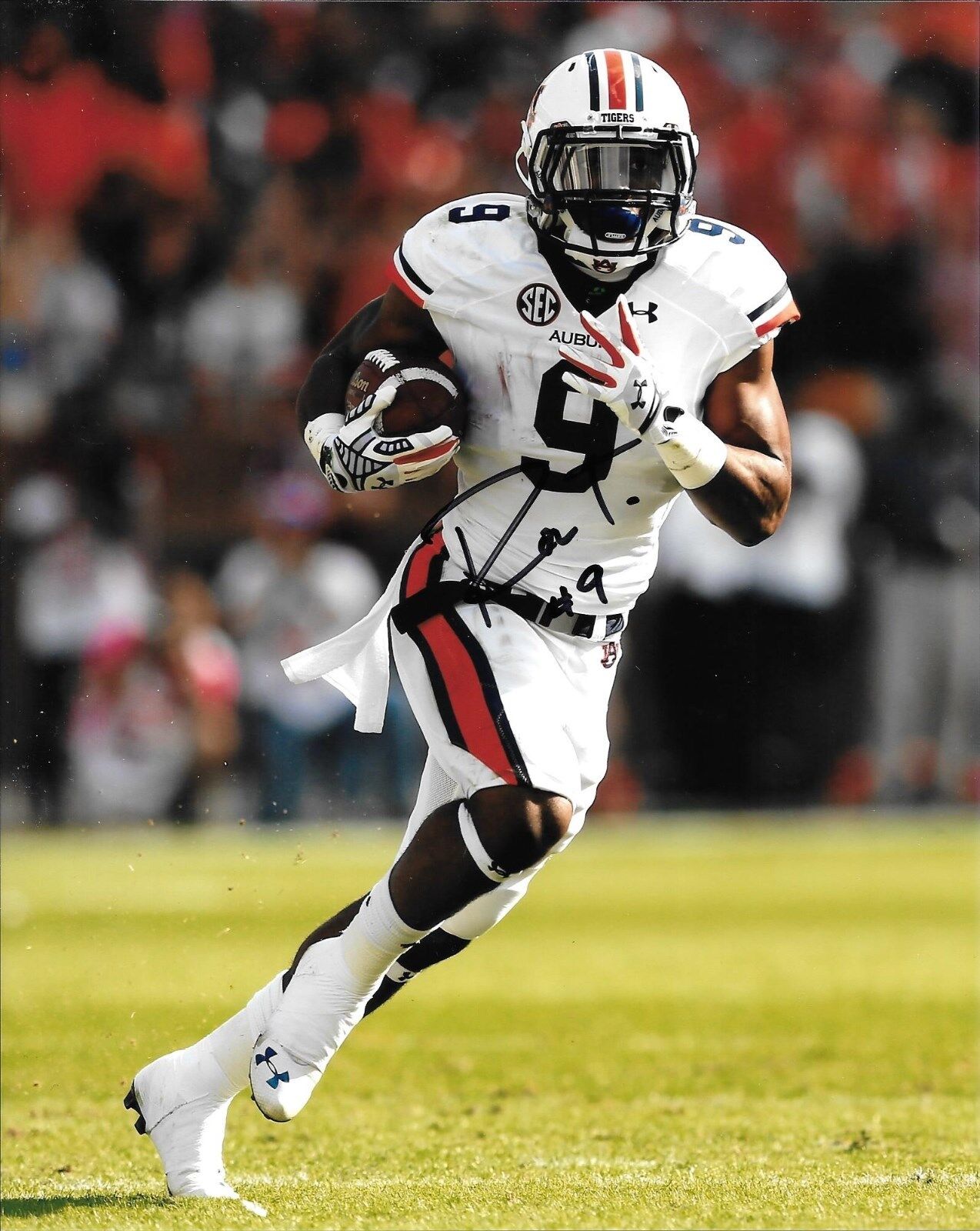 ROC THOMAS HAND SIGNED AUBURN TIGERS 8X10 Photo Poster painting W/COA