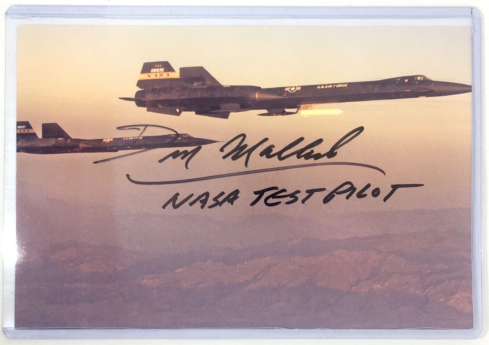 Don Mallick Signed 4x6 Photo Poster painting NASA Test Pilot Blackbird XB-70 SR-71 Autograph