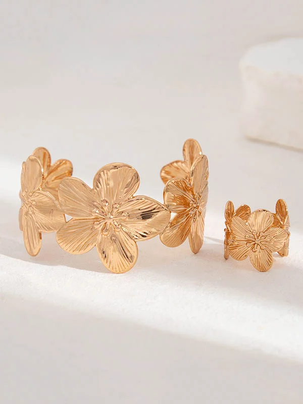 Geometric Flower Shape Rings Accessories Bracelet Accessories
