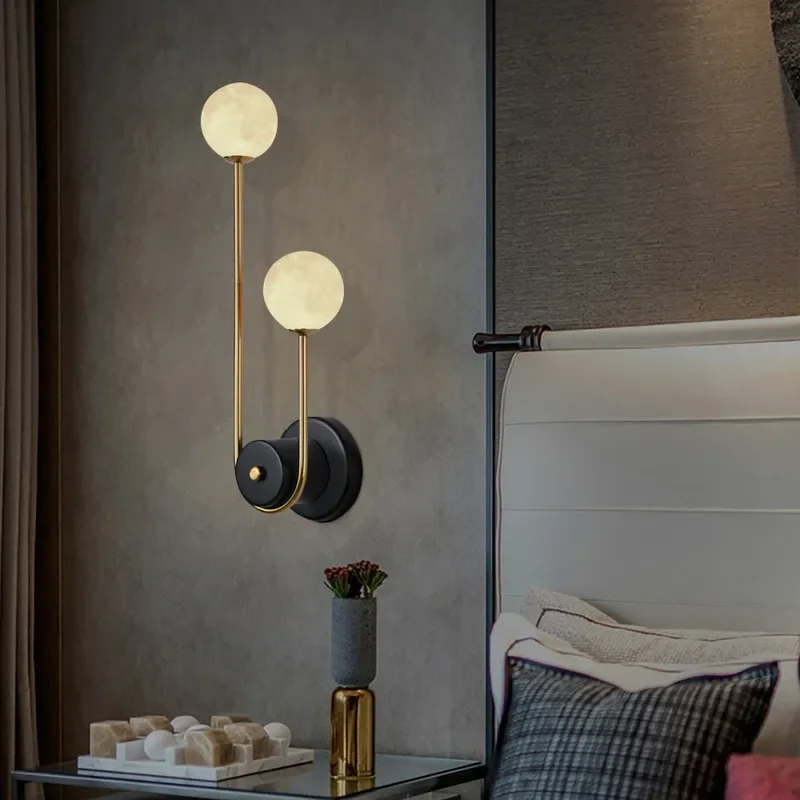 Modern Metal 3D Moon Shades Sconce  JOSENART Josenart
