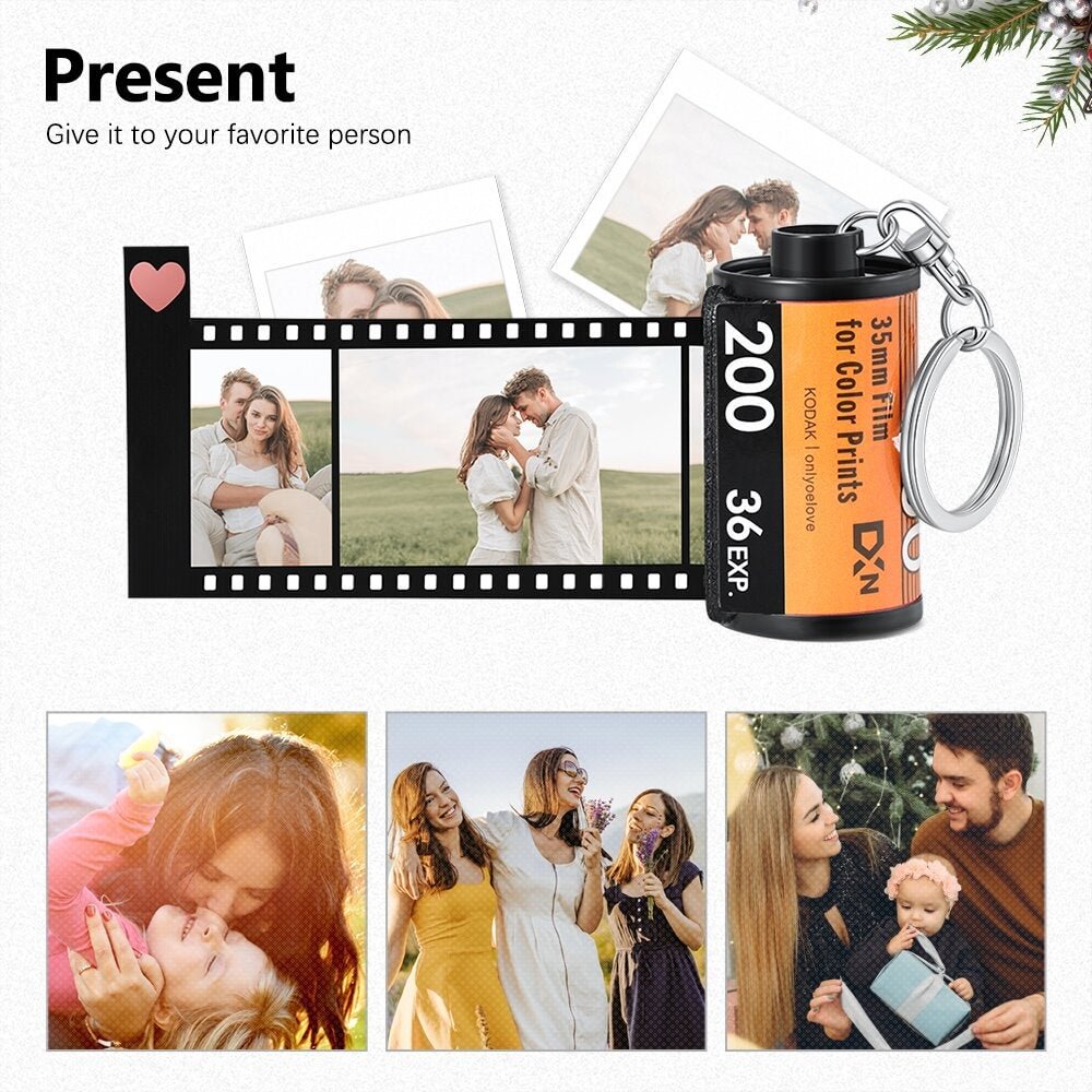 PERSONALIZED VINTAGE PHOTO KEYCHAIN