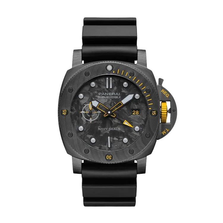 Panerai Submersible GMT Carbotech&trade; Navy SEALs【Free Shipping】
