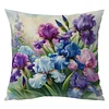 (Multi-Style) Flower Cross Stitch Pillow Cover Kit 11CT Stamped 3 Strands 45x45cm tapestrymarket