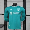 Joyfball 2025/2026 Player Version Long Sleeve Liverpool Third Away Football Shirt（The player version jersey is a bit tight, please pay attention to the size selection）