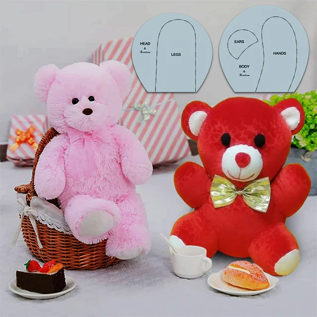 Teddy Bear Template Set(2 PCS)-With Instructions