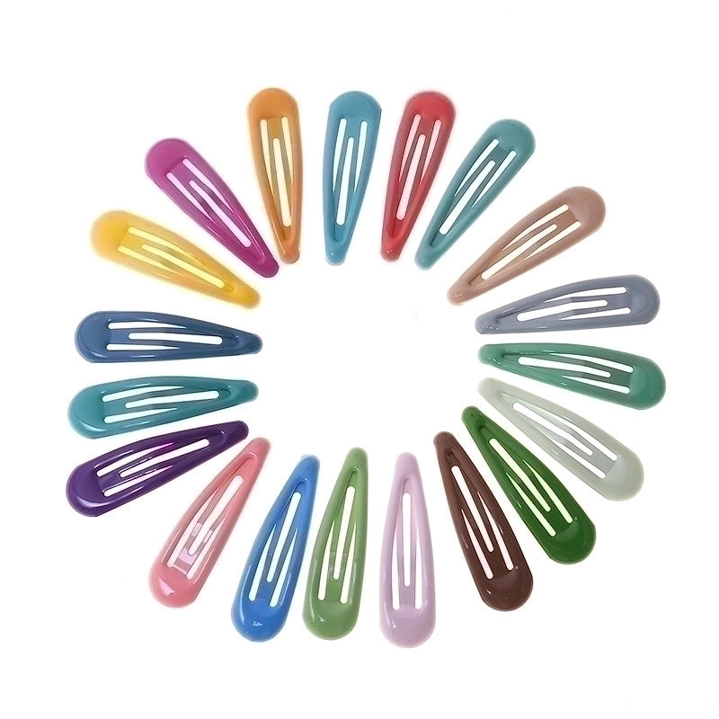 Minimalist Water Droplets Metal Stoving Varnish Hair Clip 1 Piece