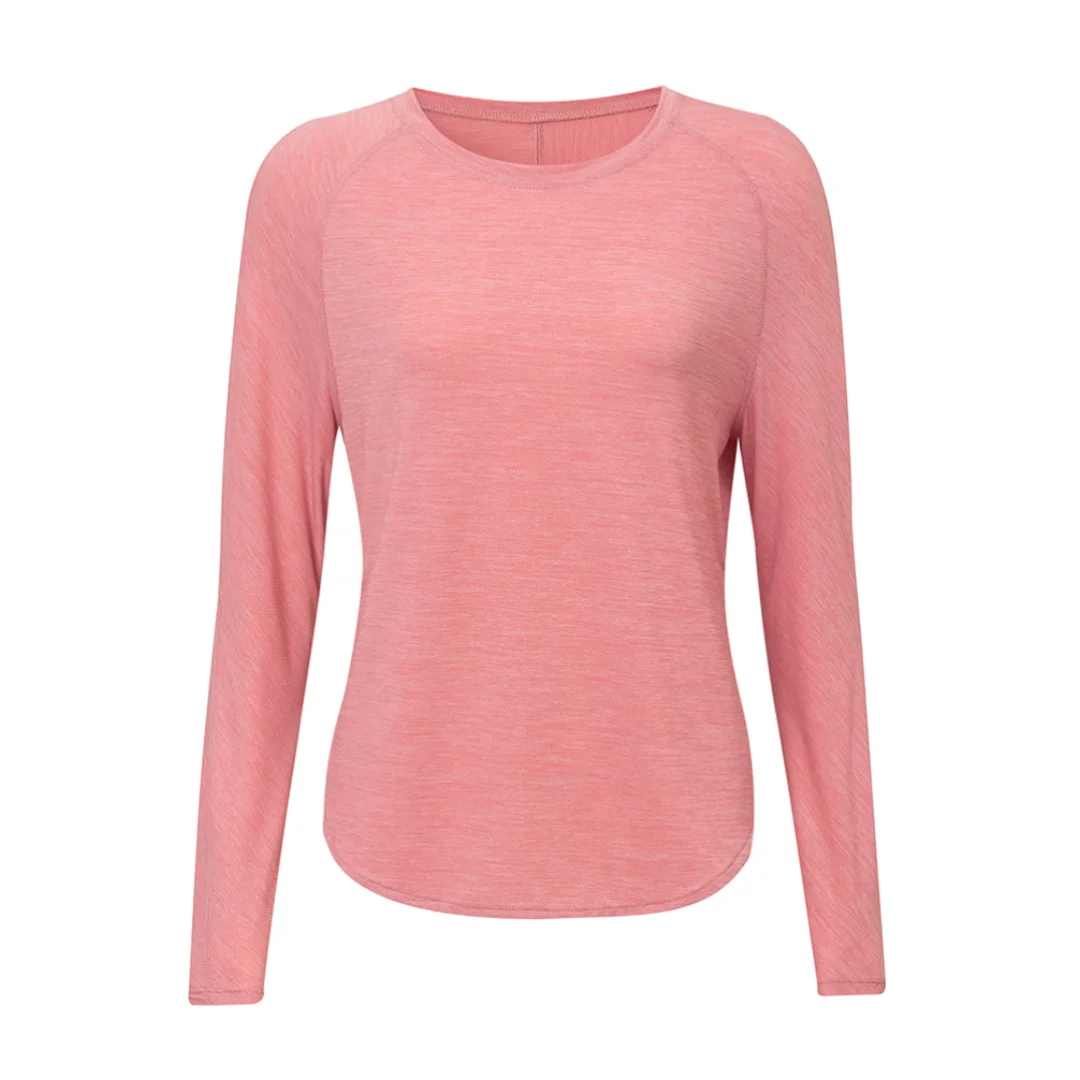Solid color quick-drying long-sleeved T-shirt