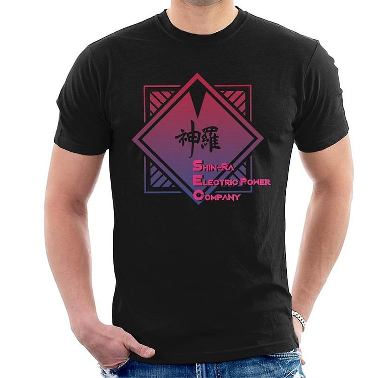 Final Fantasy VII Shin Ra Electric Power Co Cyberpunk Men's T-Shirt