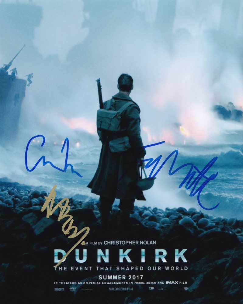 Dunkirk In-Person AUTHENTIC Autographed Cast Photo Poster painting by 3 SHA #46020