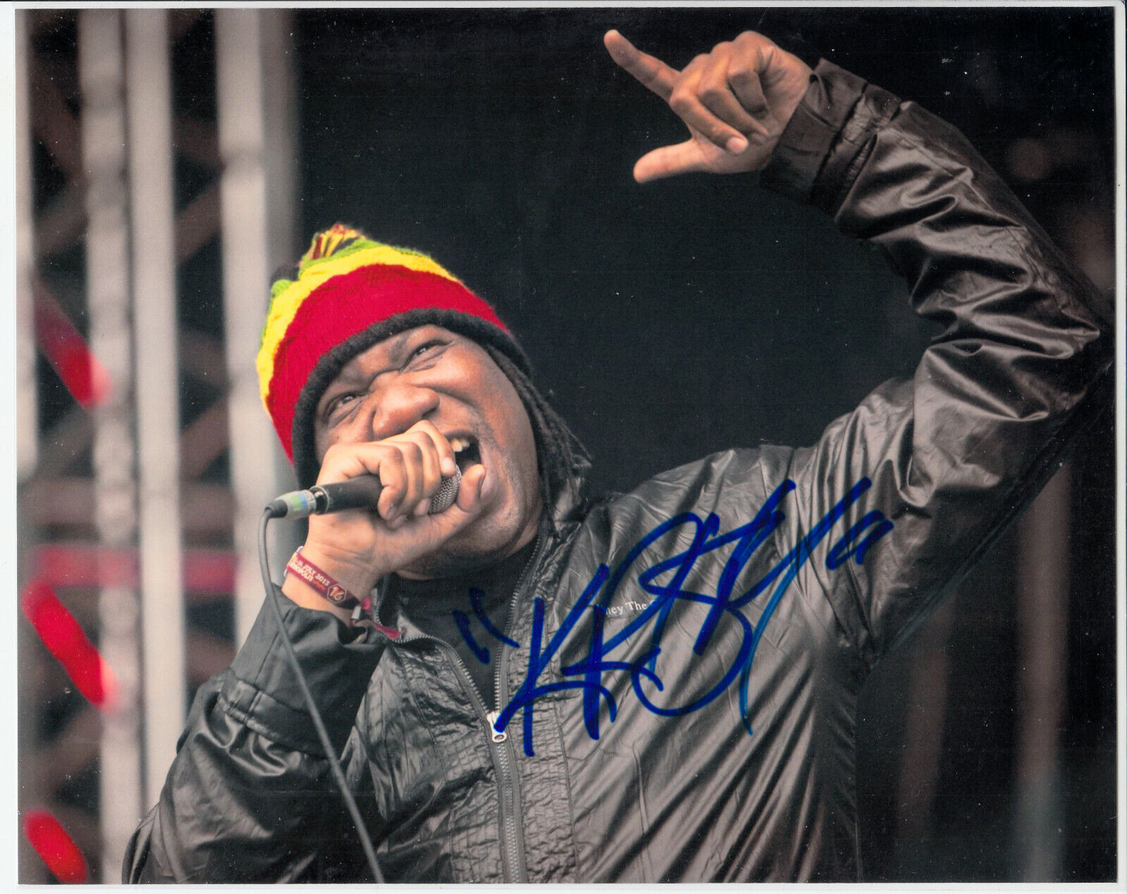 KRS One the rapper Autograph Signed 8x10