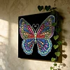 DIY Pearl Painting Butterfly for Home Wall Decor with Frame(25x25cm)